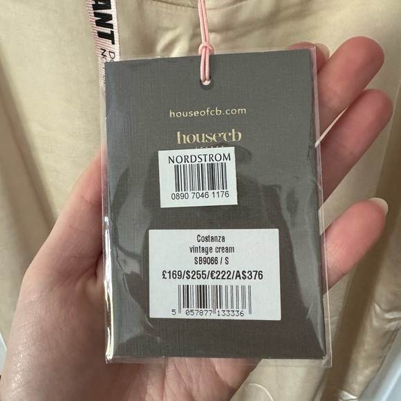 NWT HOUSE OF CB COSTANZA VINTAGE CREAM MAXI DRESS - Picture 8 of 8